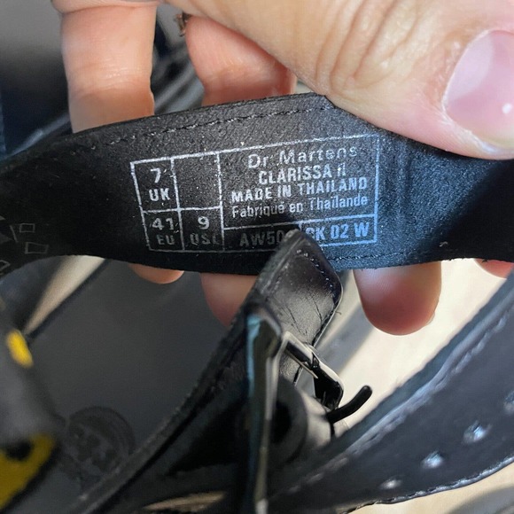 Dr Martens Sandals Womens Clarissa II Black Leather Punk Strappy Ankle Strap - Picture 9 of 9